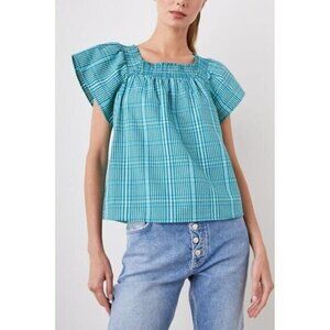 Rails Blue Plaid Blouse